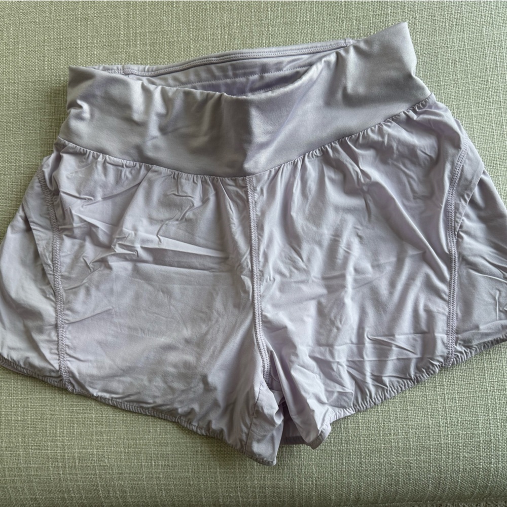 Fabletics Purple Athletic Shorts Lightweight Stretchy Mid-Thigh